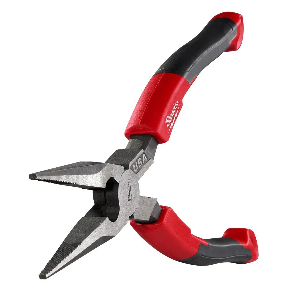 8" Long Nose Comfort Grip Pliers (USA) - Image 4