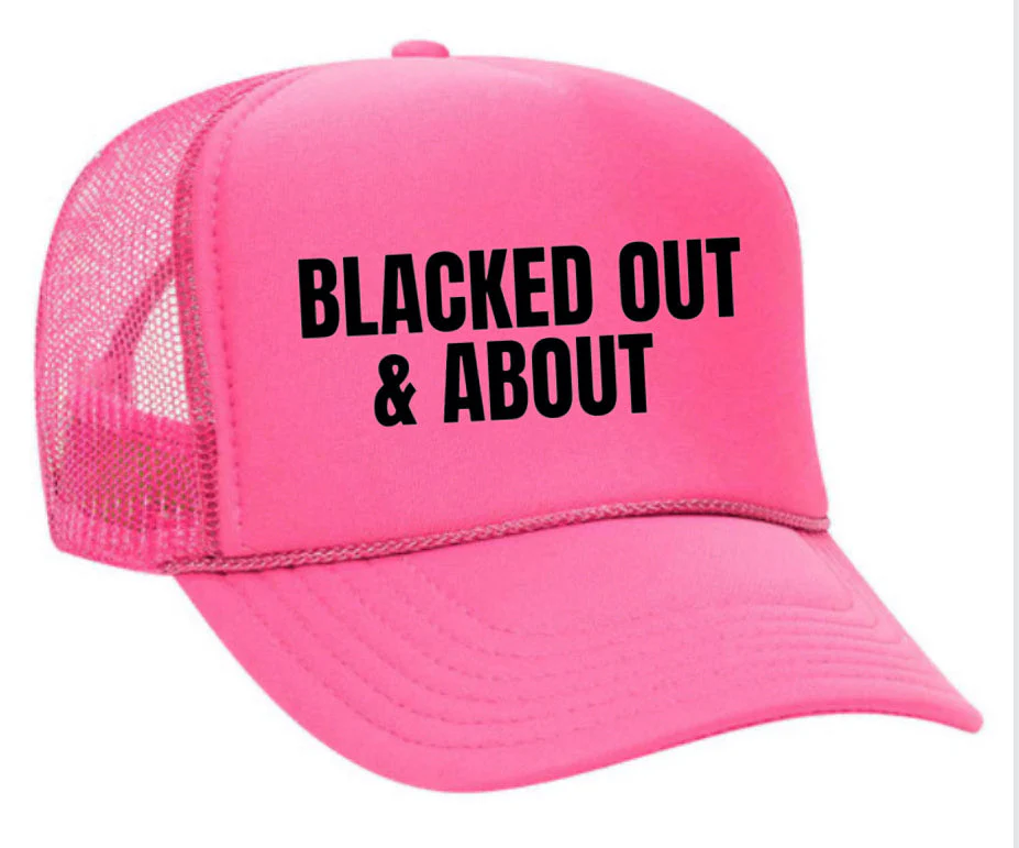 Blacked Out & About Trucker Hat - Image 11
