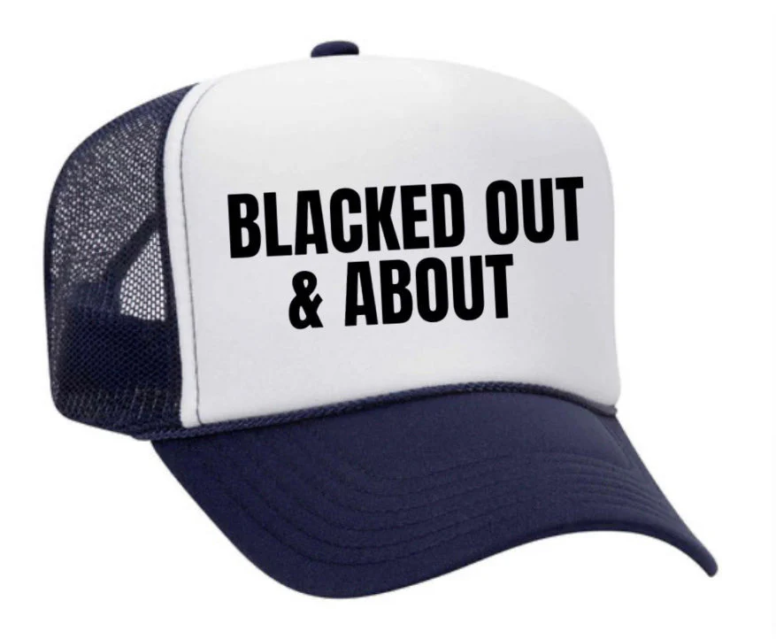 Blacked Out & About Trucker Hat - Image 23