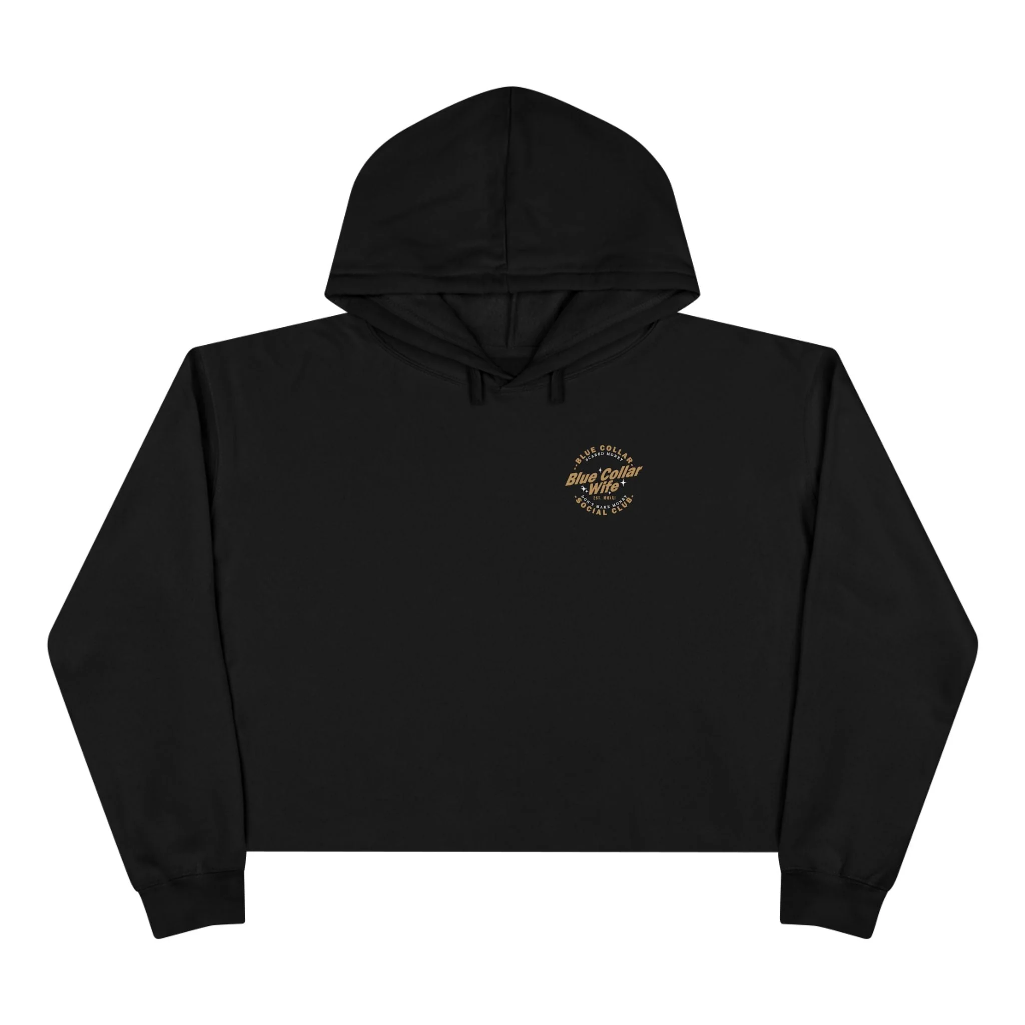 Blue Collar Wife Social Club Crop Hoodie - Image 2