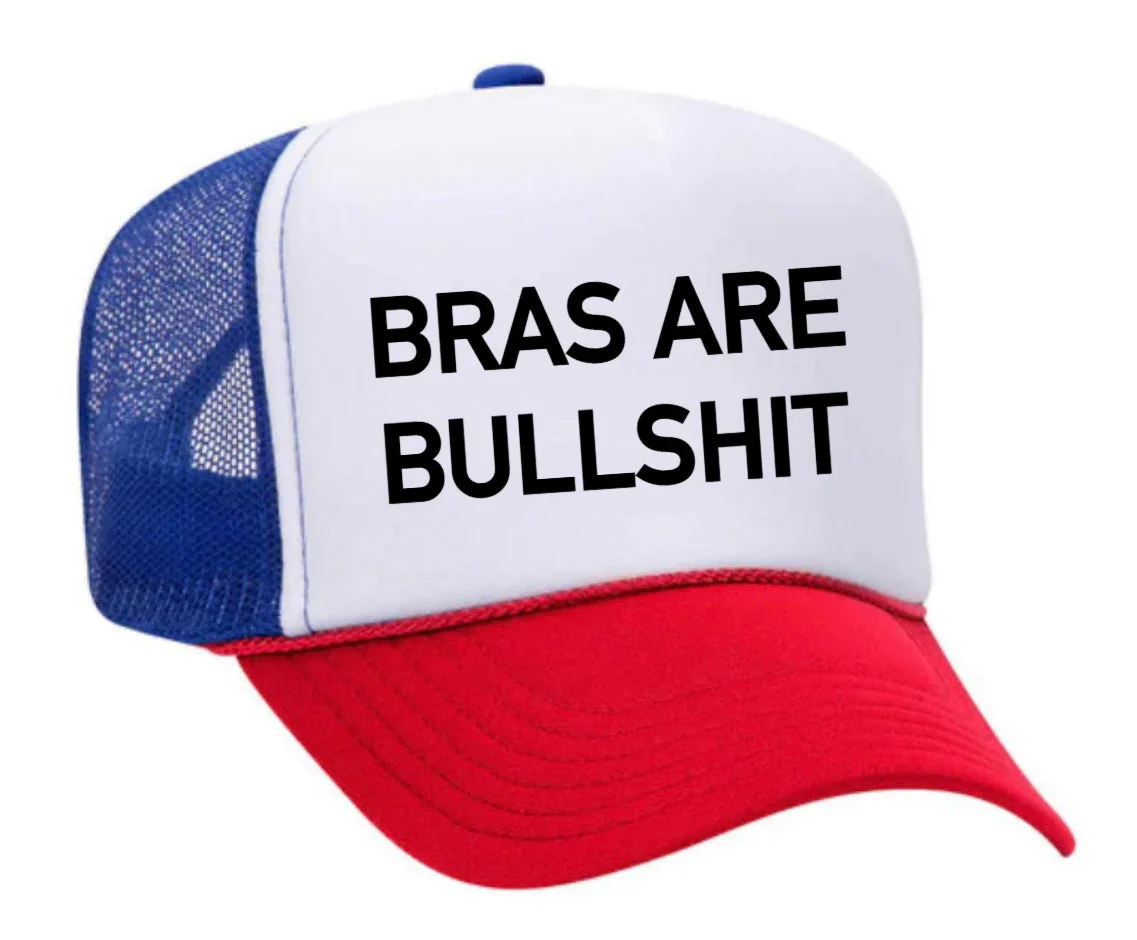 Bras Are Bullshit Trucker Hat - Image 13
