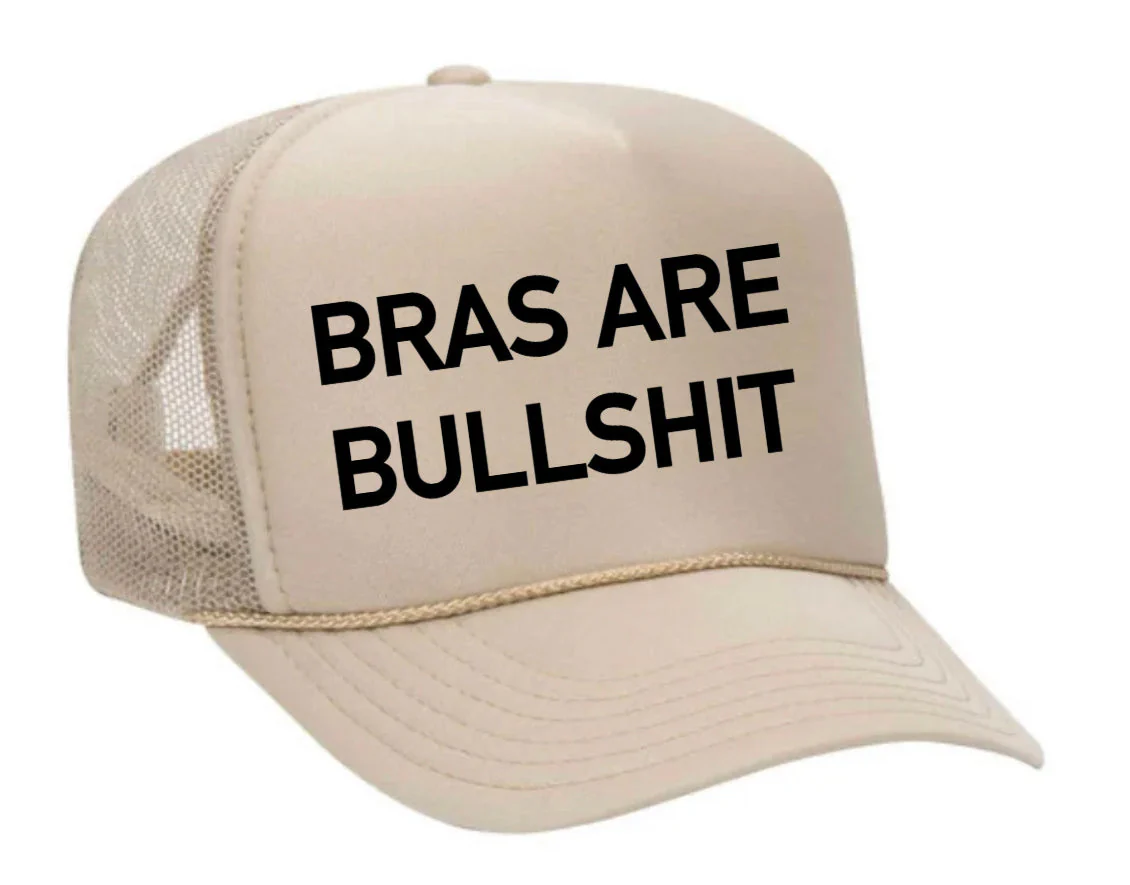 Bras Are Bullshit Trucker Hat - Image 26