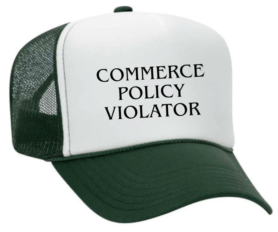 Commerce Policy Violator Trucker Hat - Image 18