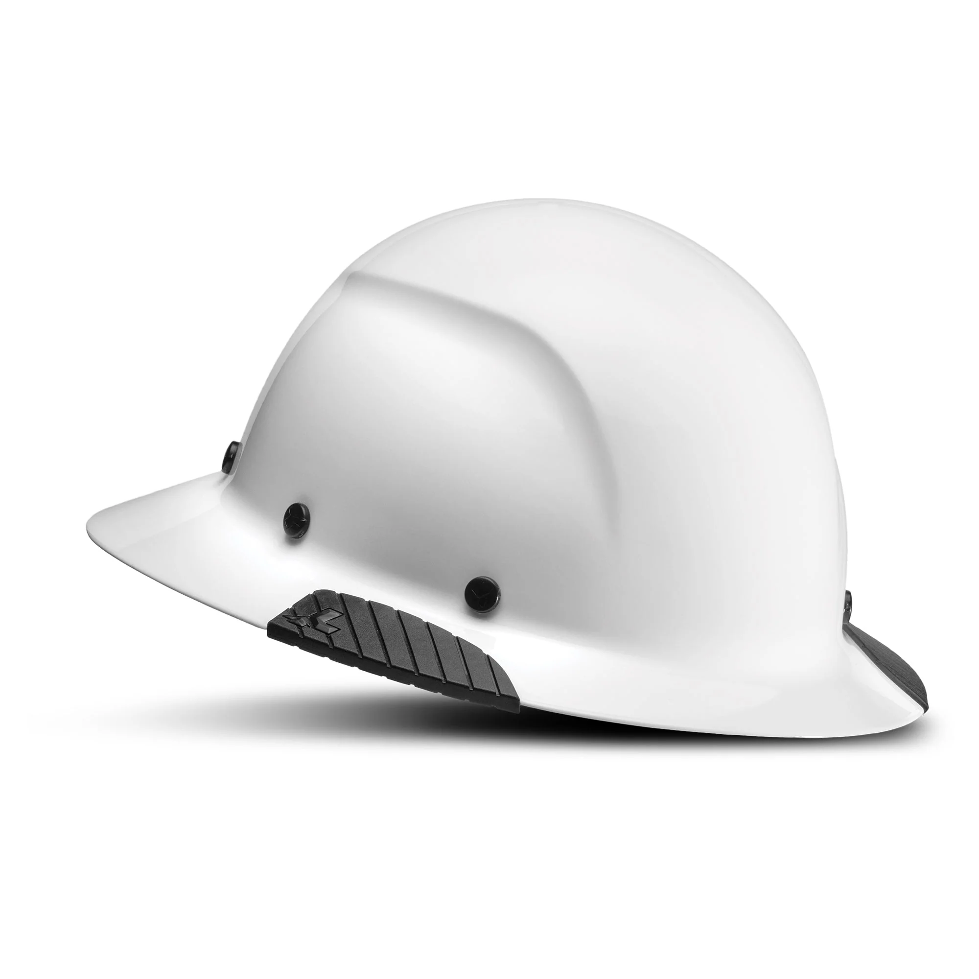 DAX Carbon Fiber White Full Brim Hardhat - Image 2