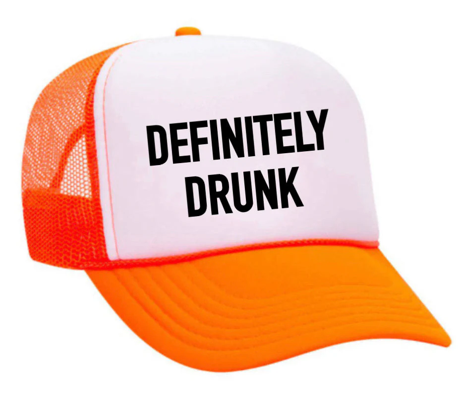 Definitely Drunk Trucker Hat - Image 18