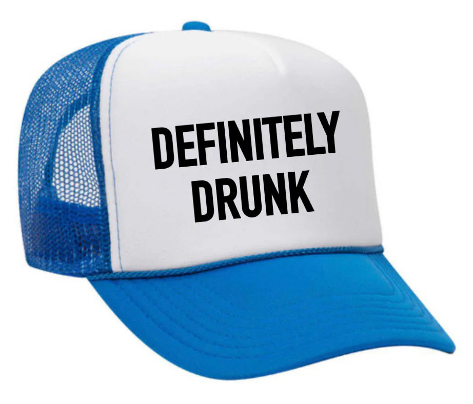 Definitely Drunk Trucker Hat - Image 29