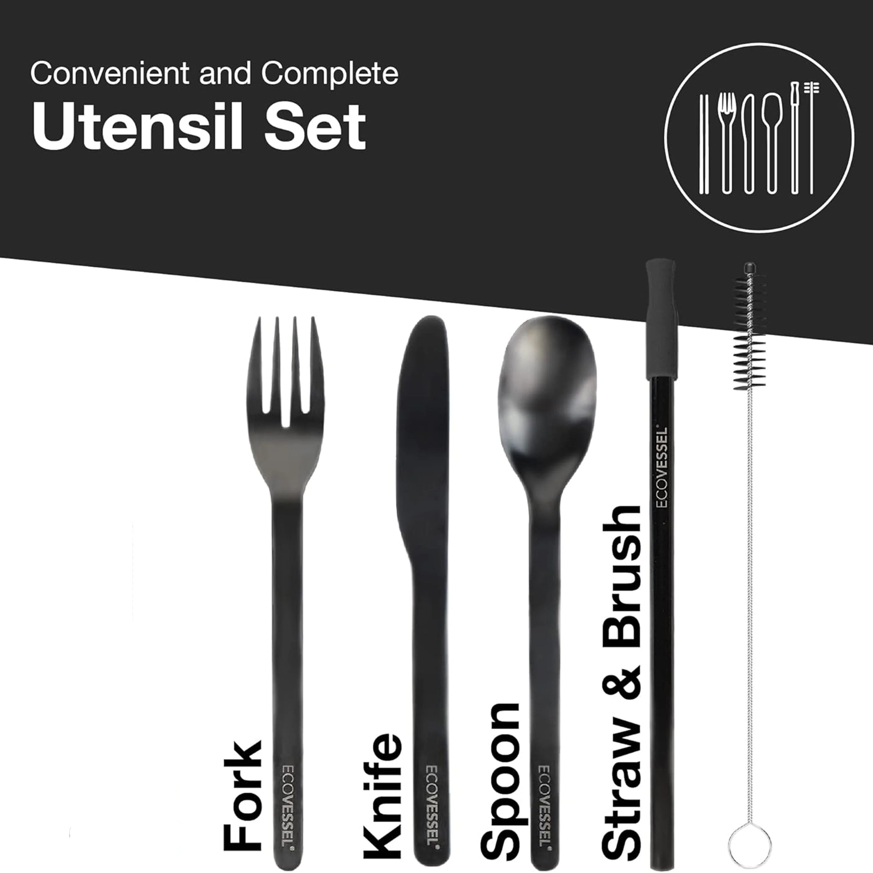 EcoVessel's Wanderware Reusable Stainless Steel Set - Image 2