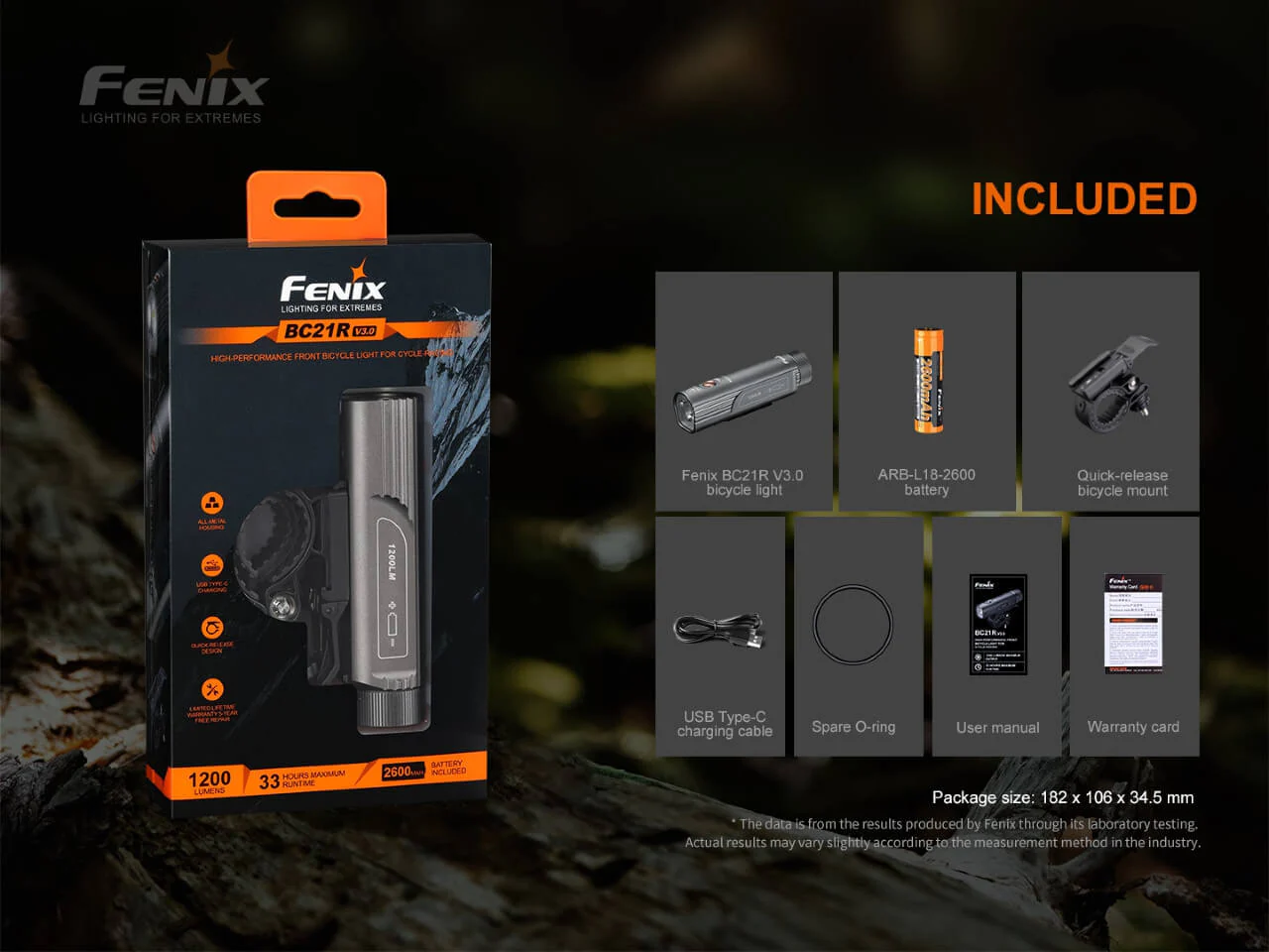 Fenix BC21R V3.0 LED Bike Light - Discontinued - Image 11
