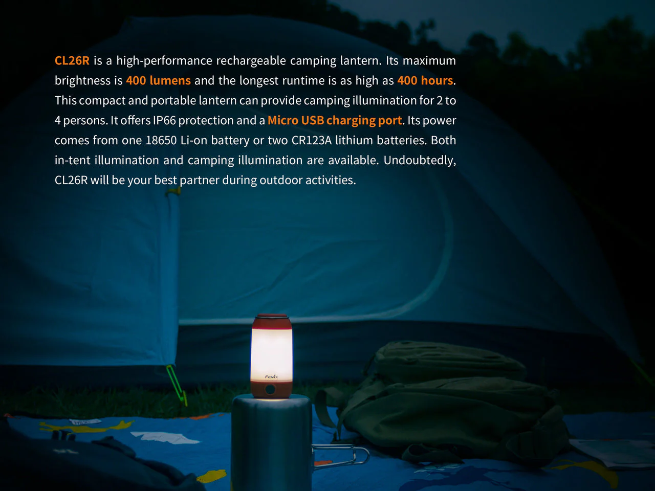 High Performance LED Rechargeable Camping Lantern - CL26R - Image 6