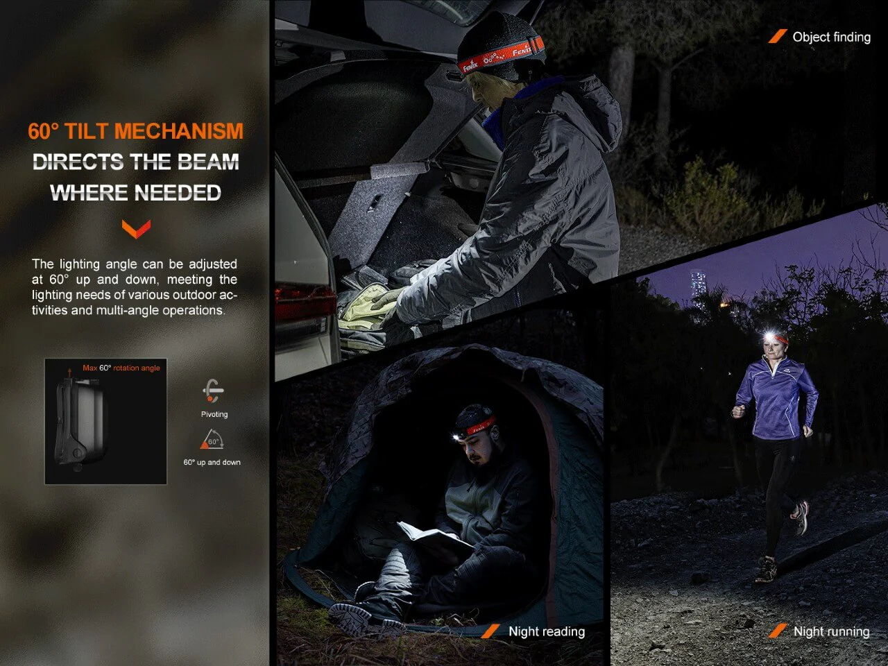 Lightweight Outdoor Hiking LED Headlamp - HL16 - Image 3