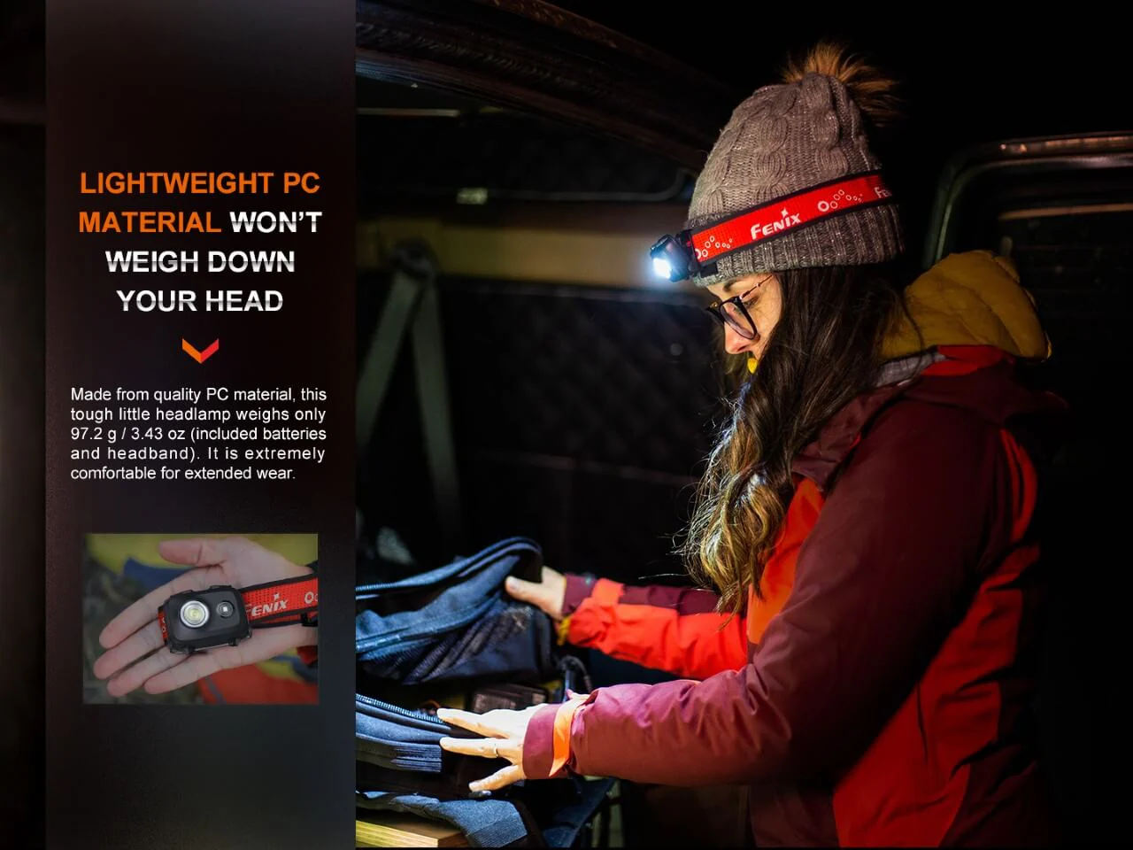 Lightweight Outdoor Hiking LED Headlamp - HL16 - Image 4