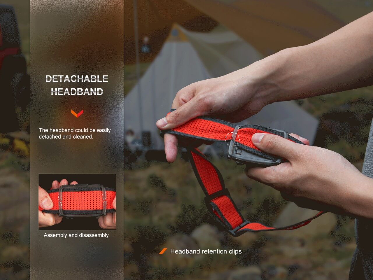 Lightweight Outdoor Hiking LED Headlamp - HL16 - Image 8
