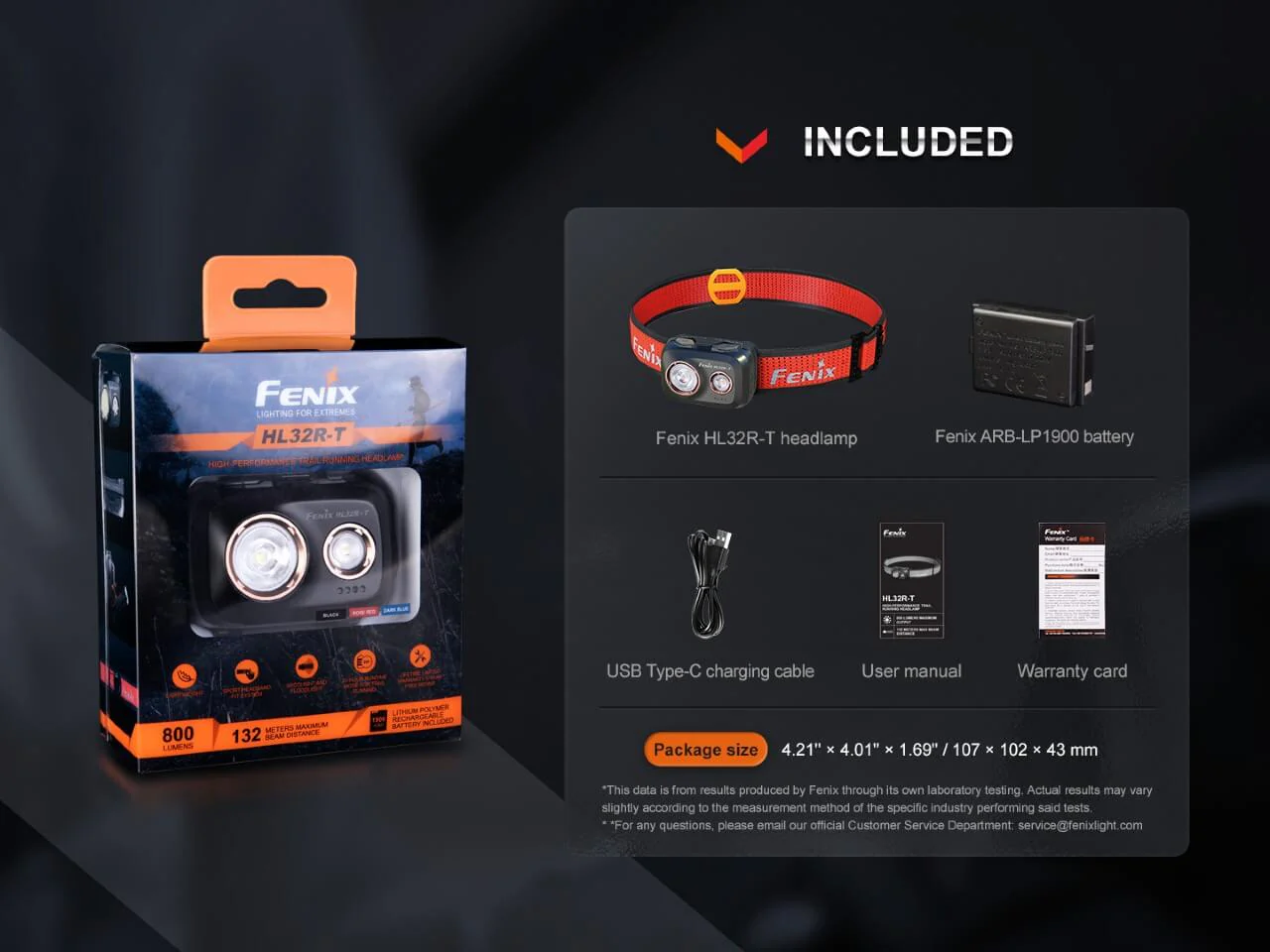 Trail Running LED Headlamp - 800 Lumens - HL32R-T - Image 17