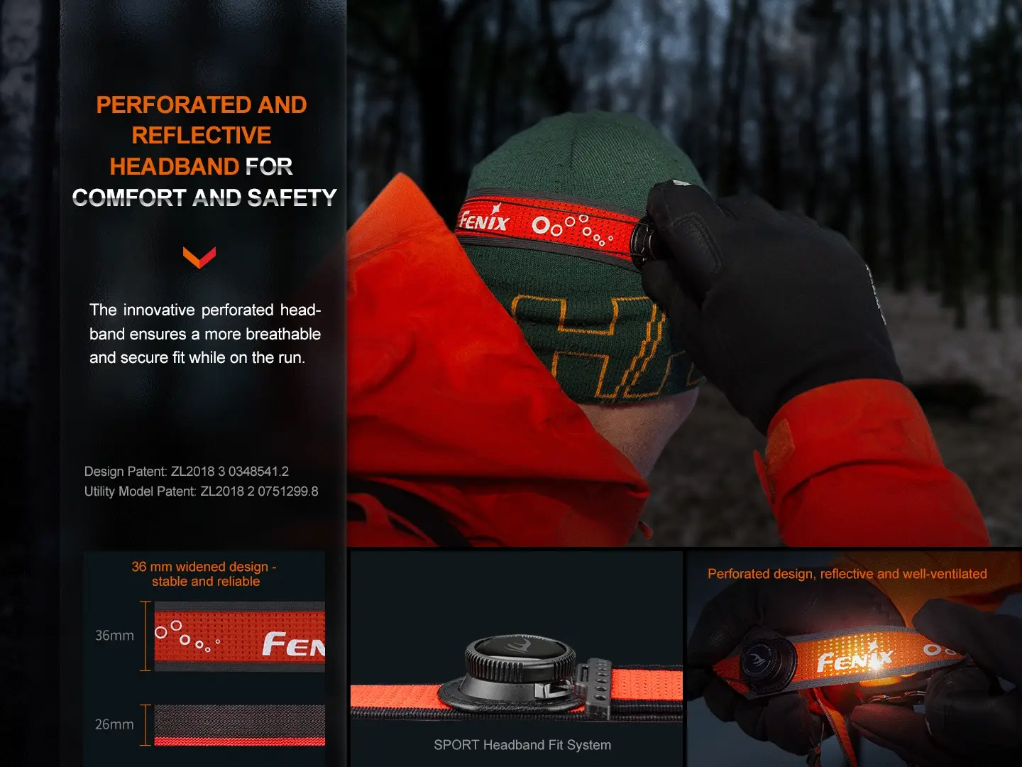 Trail Running LED Headlamp - 800 Lumens - HL32R-T - Image 5