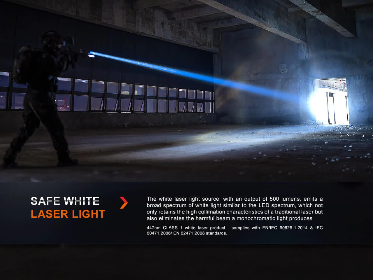 White Laser LED Flashlight - HT30R - Image 4