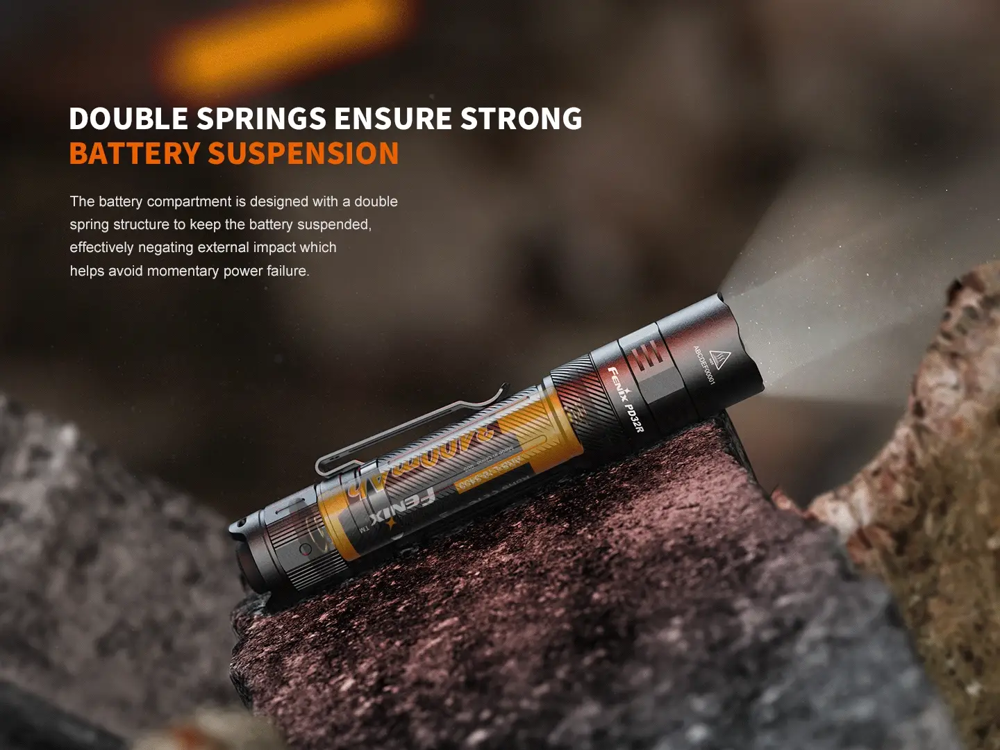 Rechargeable Silent Switch LED Flashlight - PD32R - Image 12