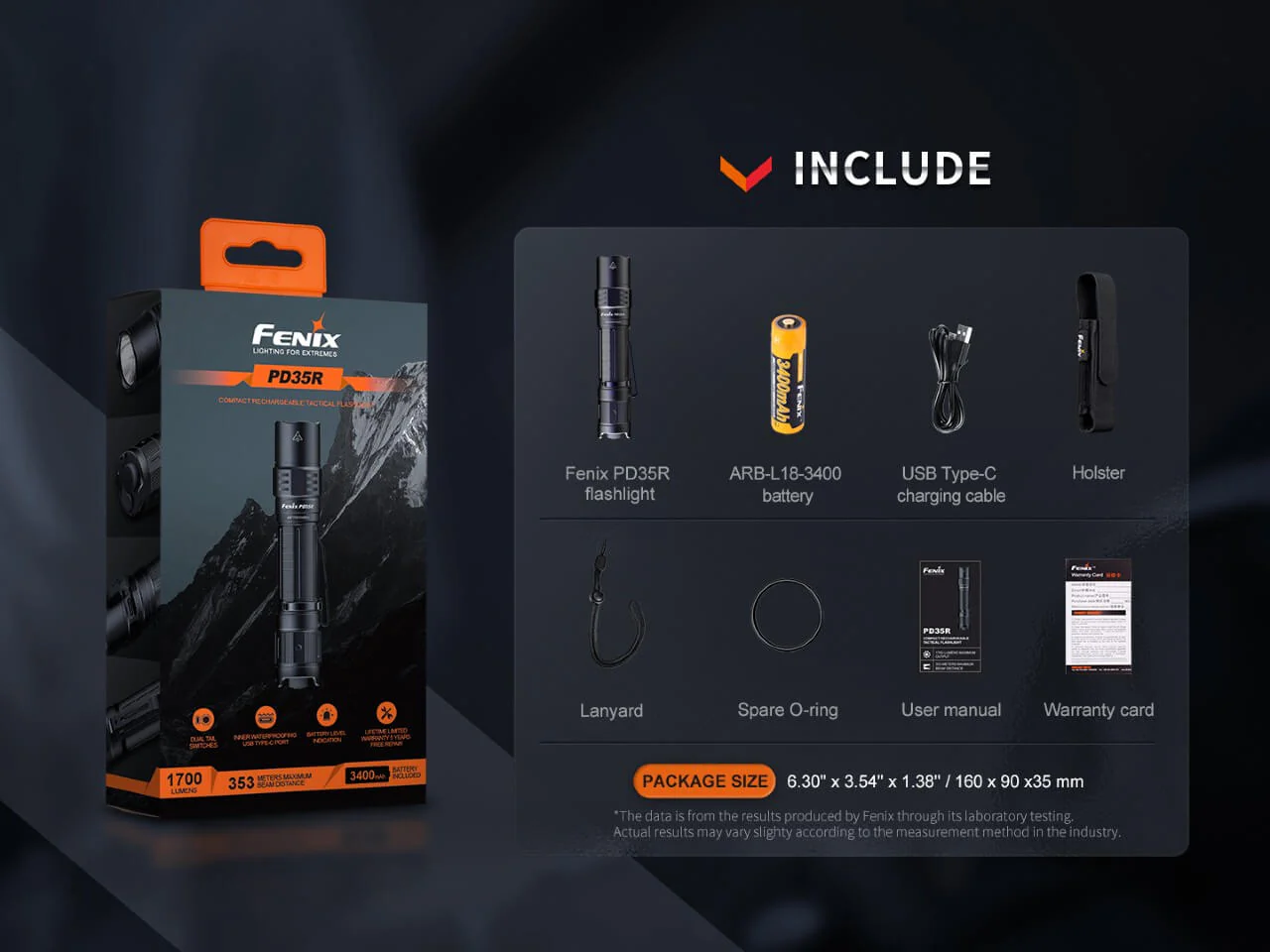Compact Rechargeable Tactical Flashlight - PD35R - Image 14