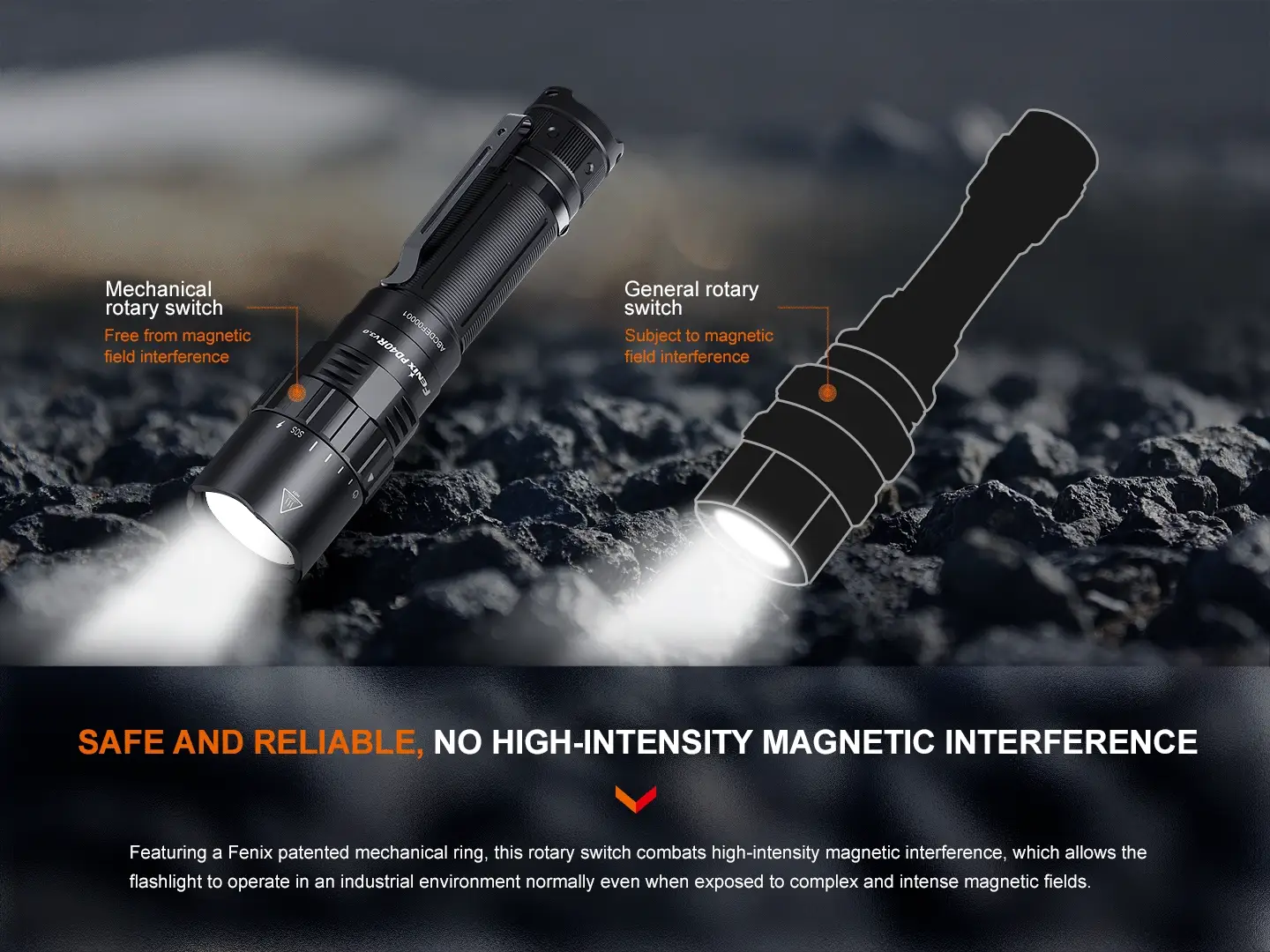 V3 Rechargeable Flashlight - PD40R - Image 12