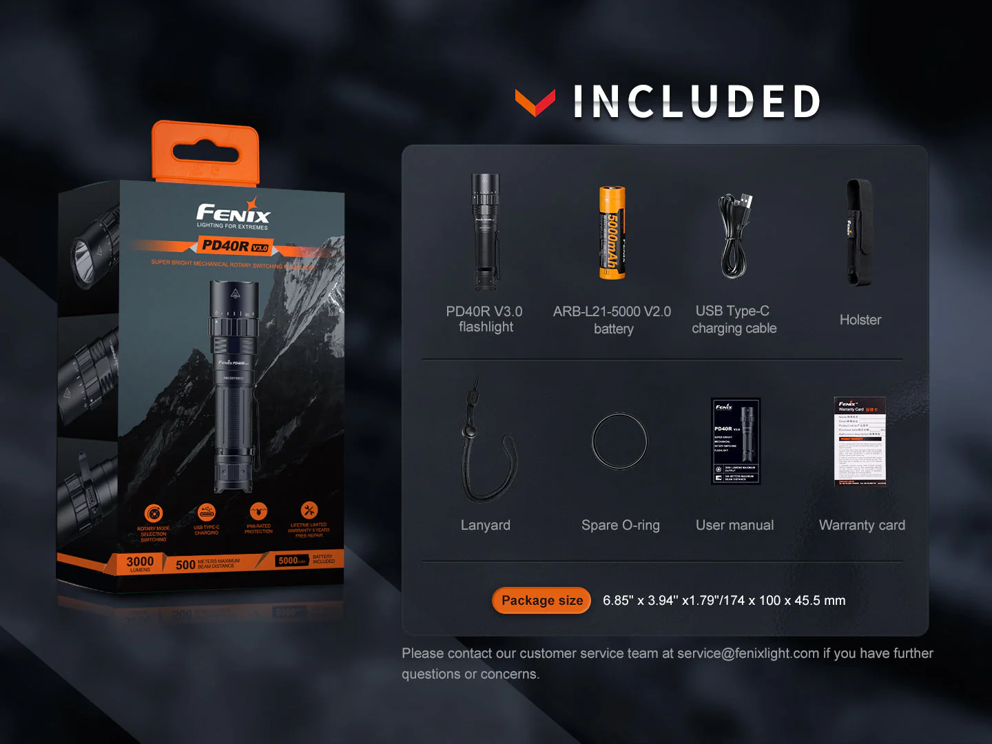 V3 Rechargeable Flashlight - PD40R - Image 16