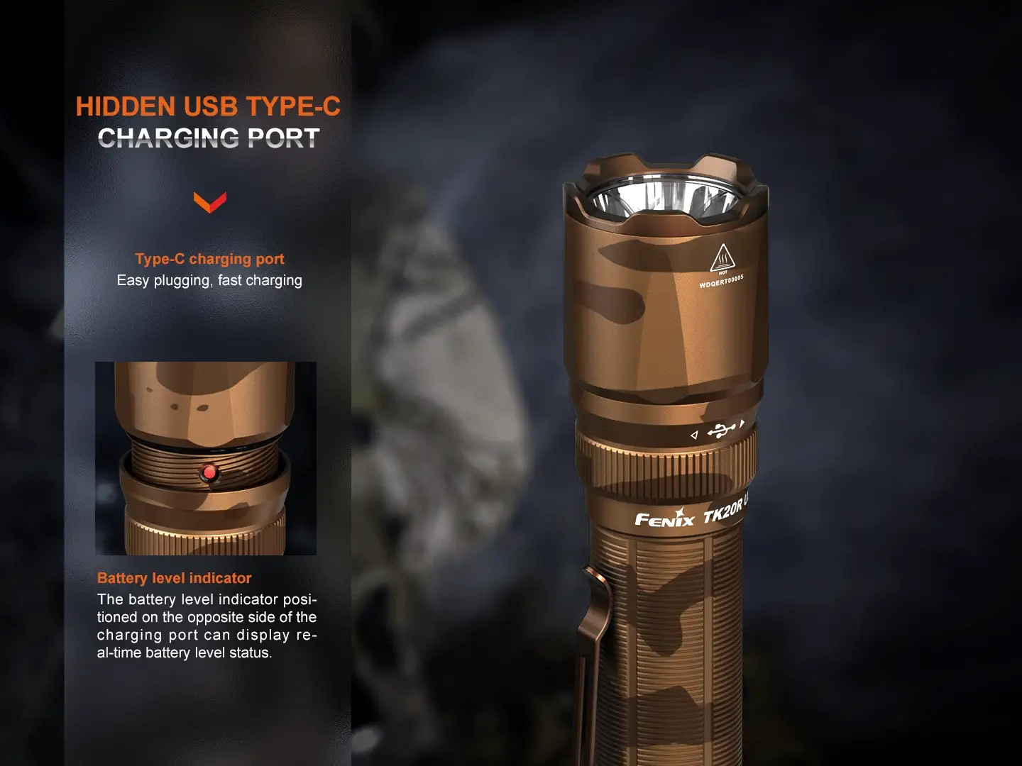 UE Tactical LED Flashlight - 2800 Lumens - TK20R - Image 8