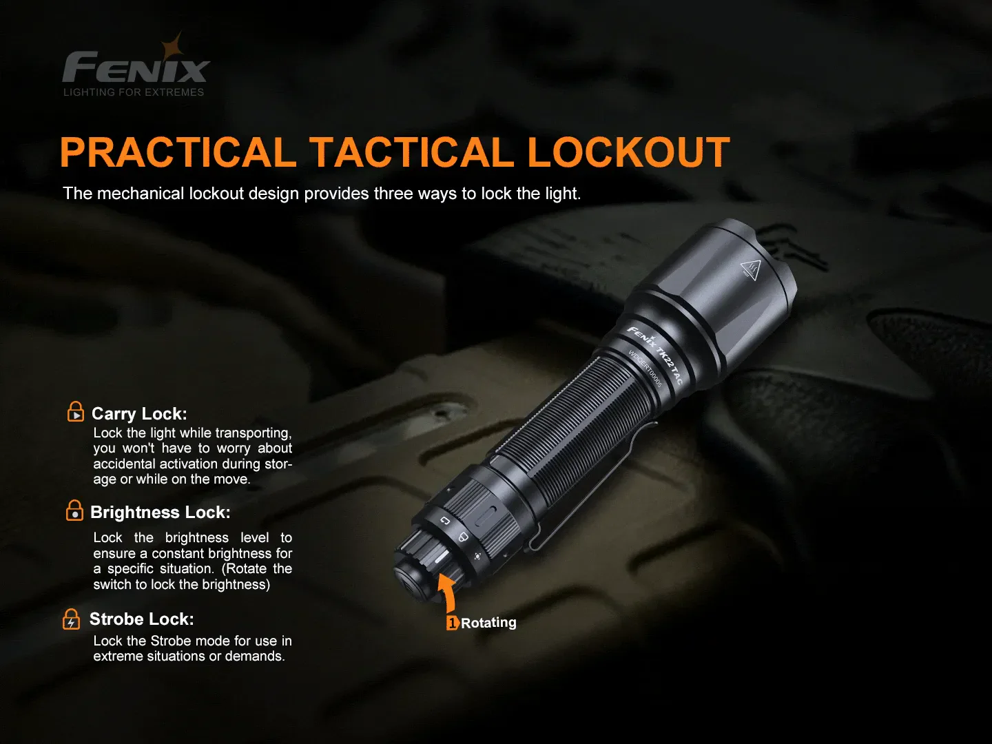 TAC Tactical Flashlight - 2800 Lumens - TK22 - Image 7
