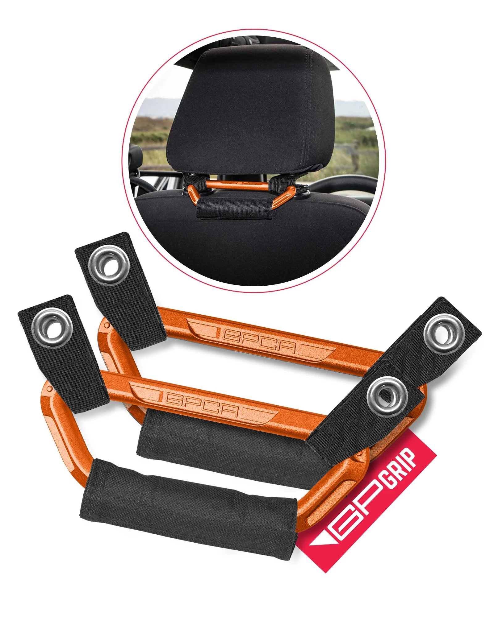 GP Back Grip PRO Color Headrest Handles - Image 21
