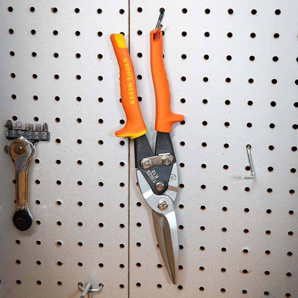 Klein 1302S Long Cut Aviation Snips, Straight - Image 6