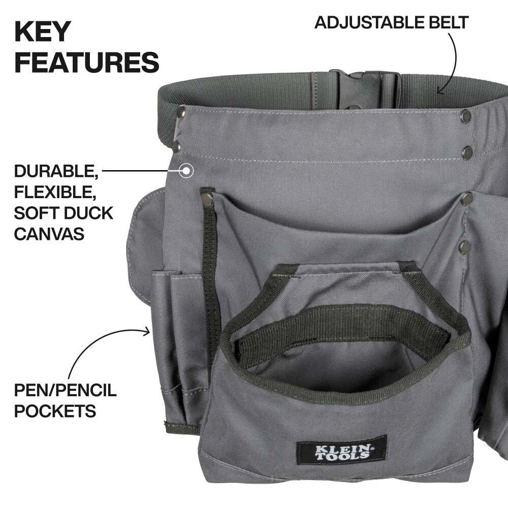 Klein 21024 8-Pocket Tool Apron for Tool Carrying - Image 2