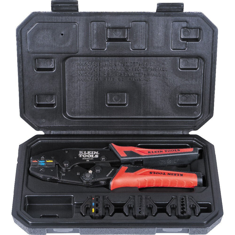 Klein 3000CRKIT Ratcheting Crimper Set, 10-22 AWG Terminals - Image 6