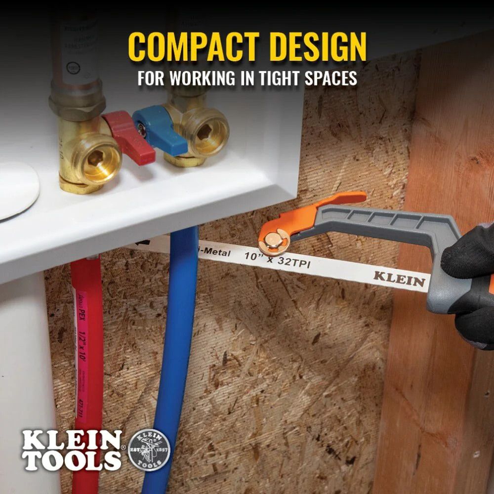 Klein 31432FC Compact Finish-Cut Hacksaw - Image 3