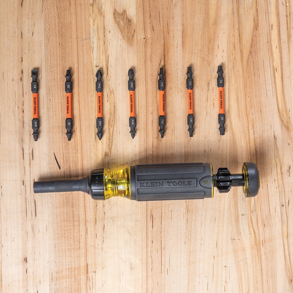 Klein 32315HD 15-in-1 Ratcheting Impact-Rated Multi-Bit Torsion Zone Screwdriver - Image 8