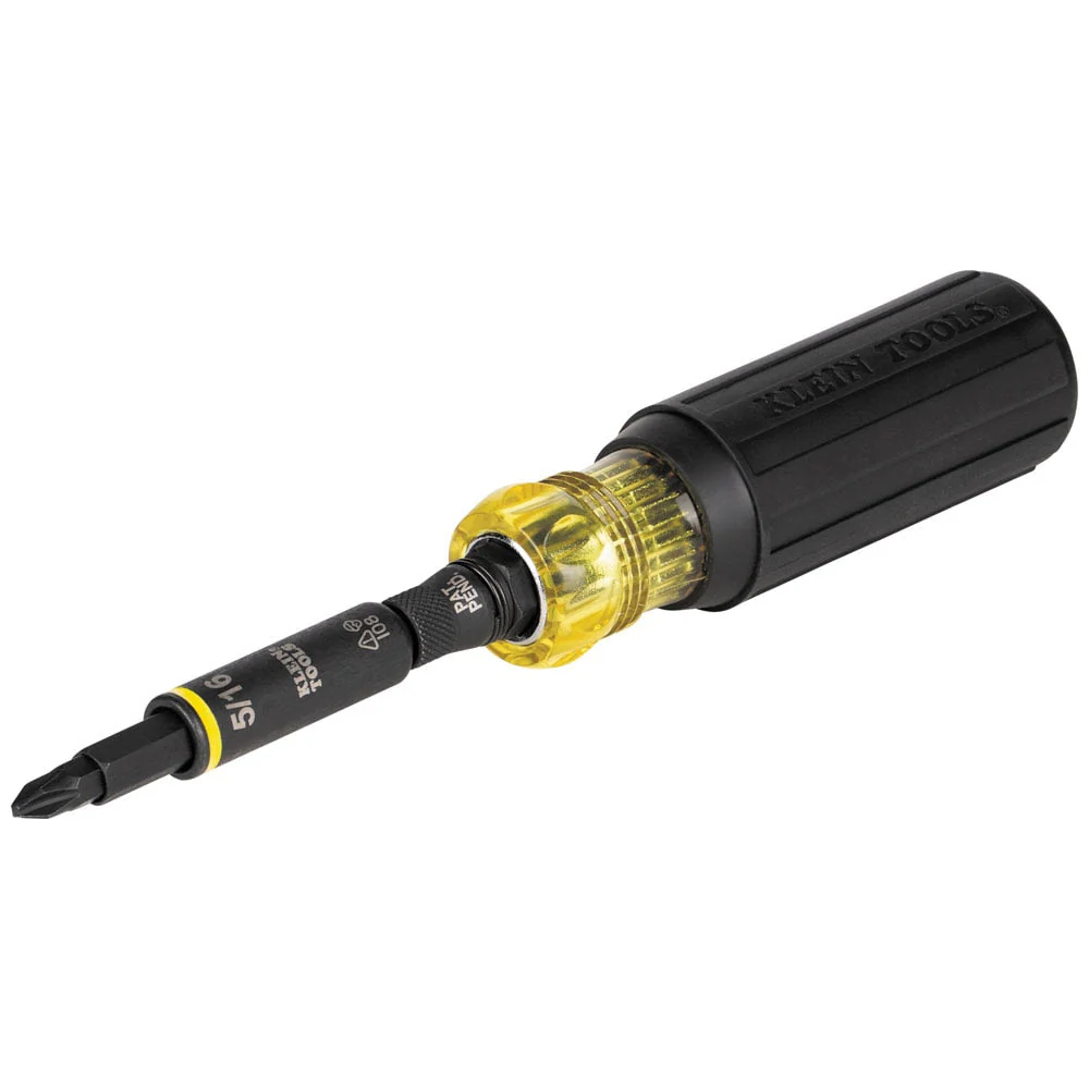 Klein 32500HD Impact Rated Multi-Bit Screwdriver / Nut Driver, 11-in-1 - Image 3