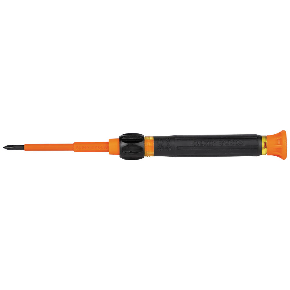 Klein 32581INS 2-in-1 Insulated Electronics Screwdriver, Phillips, Slotted Bits - Image 4