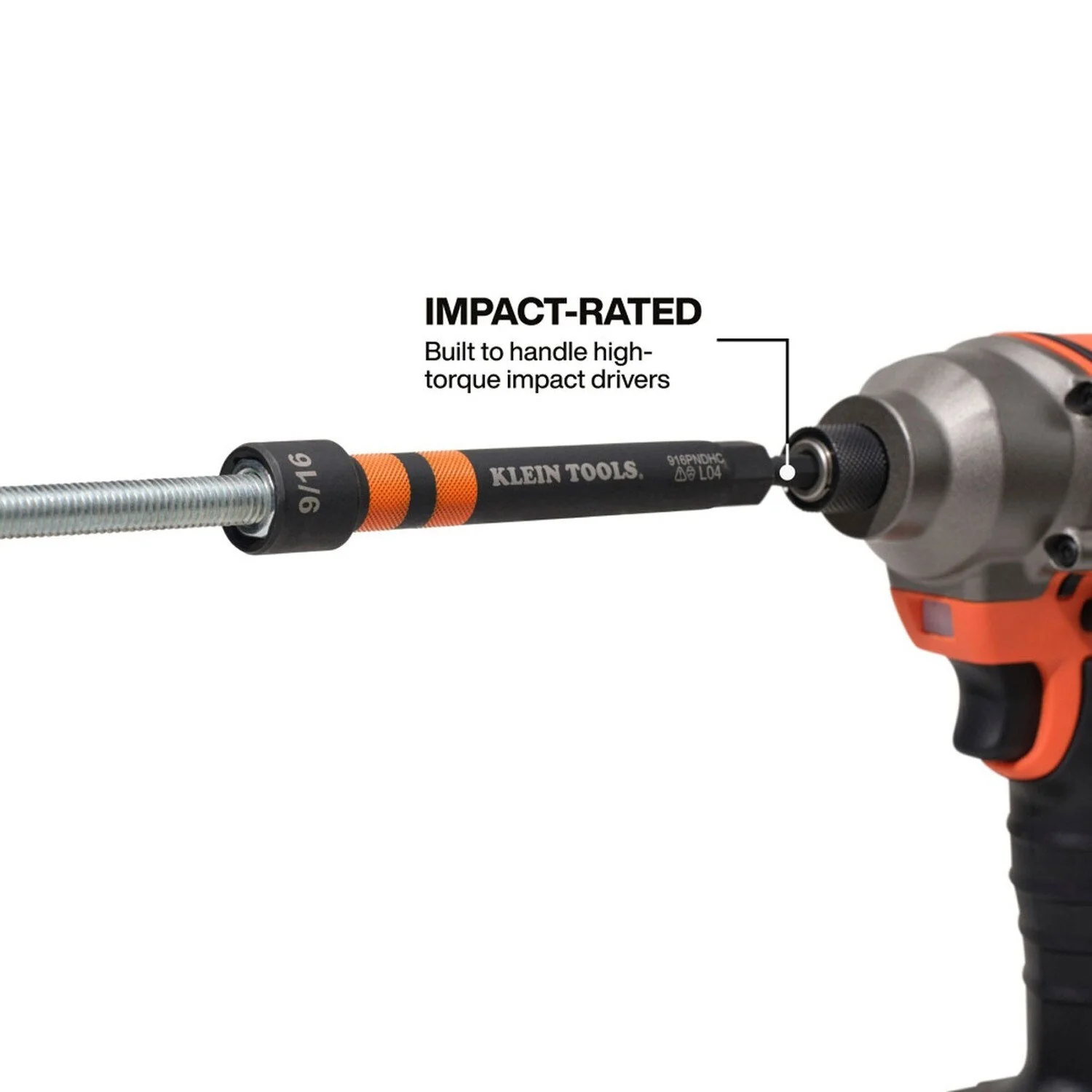Klein 32940 Magnetic Hollow Color-Coded Power Nut Drivers Set for Impact Drivers (6 Piece) - Image 6