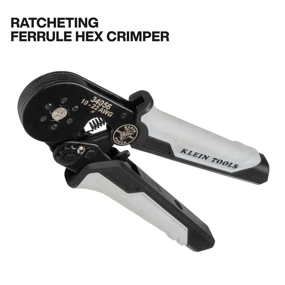 Klein 34061 Ratcheting Ferrule Hex Crimper Set with 1200 Terminals and Storage Case - Image 8