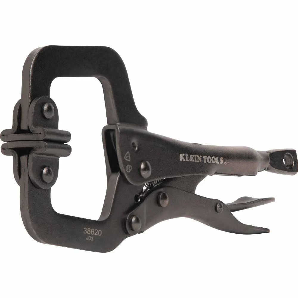 Klein 38620 C-Clamp Locking Pliers With Swivel Jaws, 6" - Image 2