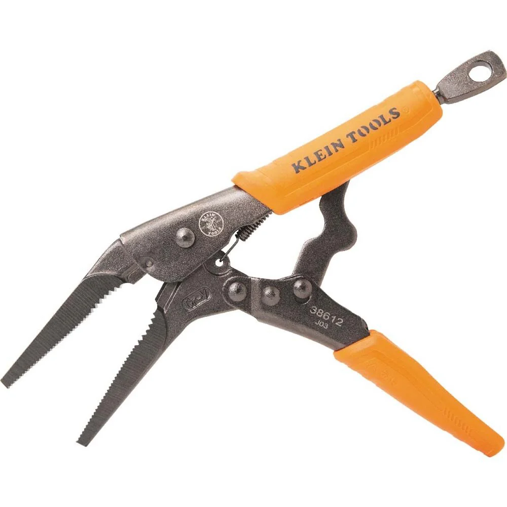 Klein 38661 Long Nose Locking Pliers Set, 6- and 9-Inch, 2-Piece - Image 3