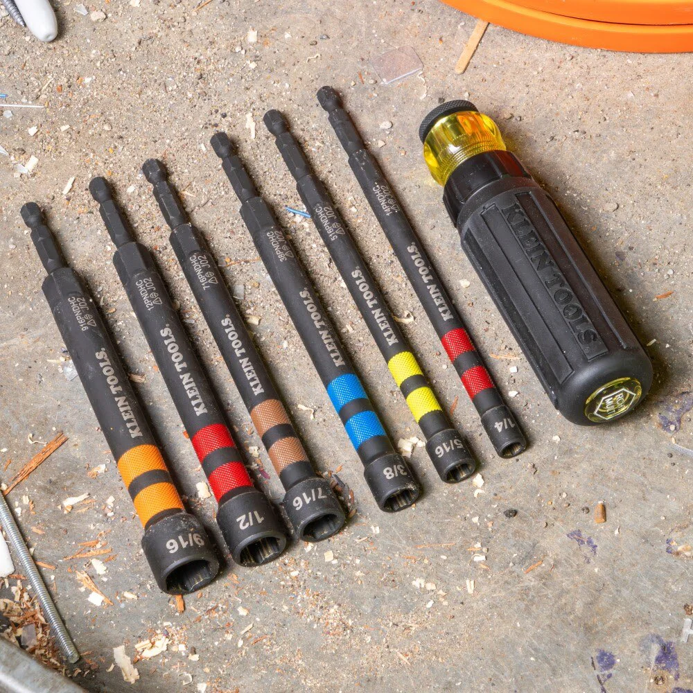 Klein 38PNDHC 3/8" Hollow Magnetic Color-Coded Power Nut Driver - Image 9