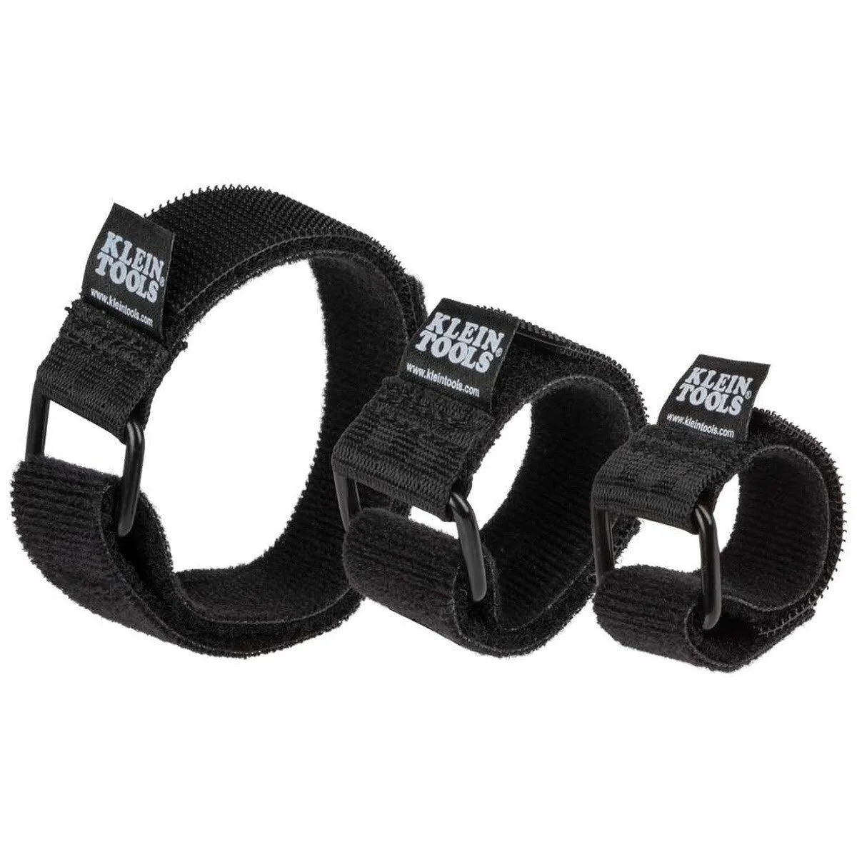 Klein 450-600 Hook and Loop Cinch Straps Multi-Pack for Cable Management (6 Pack) - Image 3