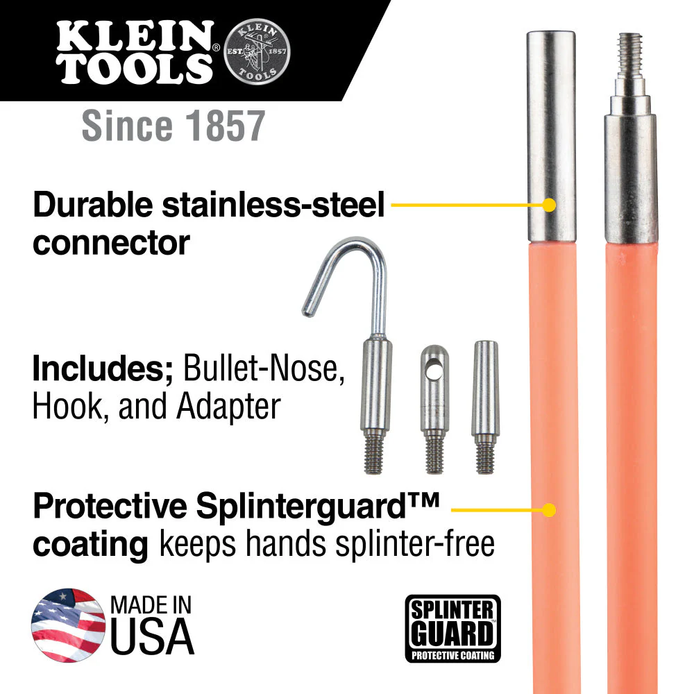 Klein 50103 Lo-Flex Glow Fish Rod, 10-Foot - Image 2