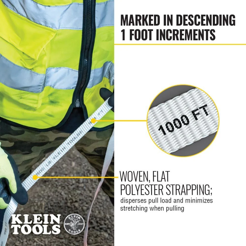 Klein 50142 Conduit Measuring Pull Tape, 2500-Pound x 3000' - Image 6