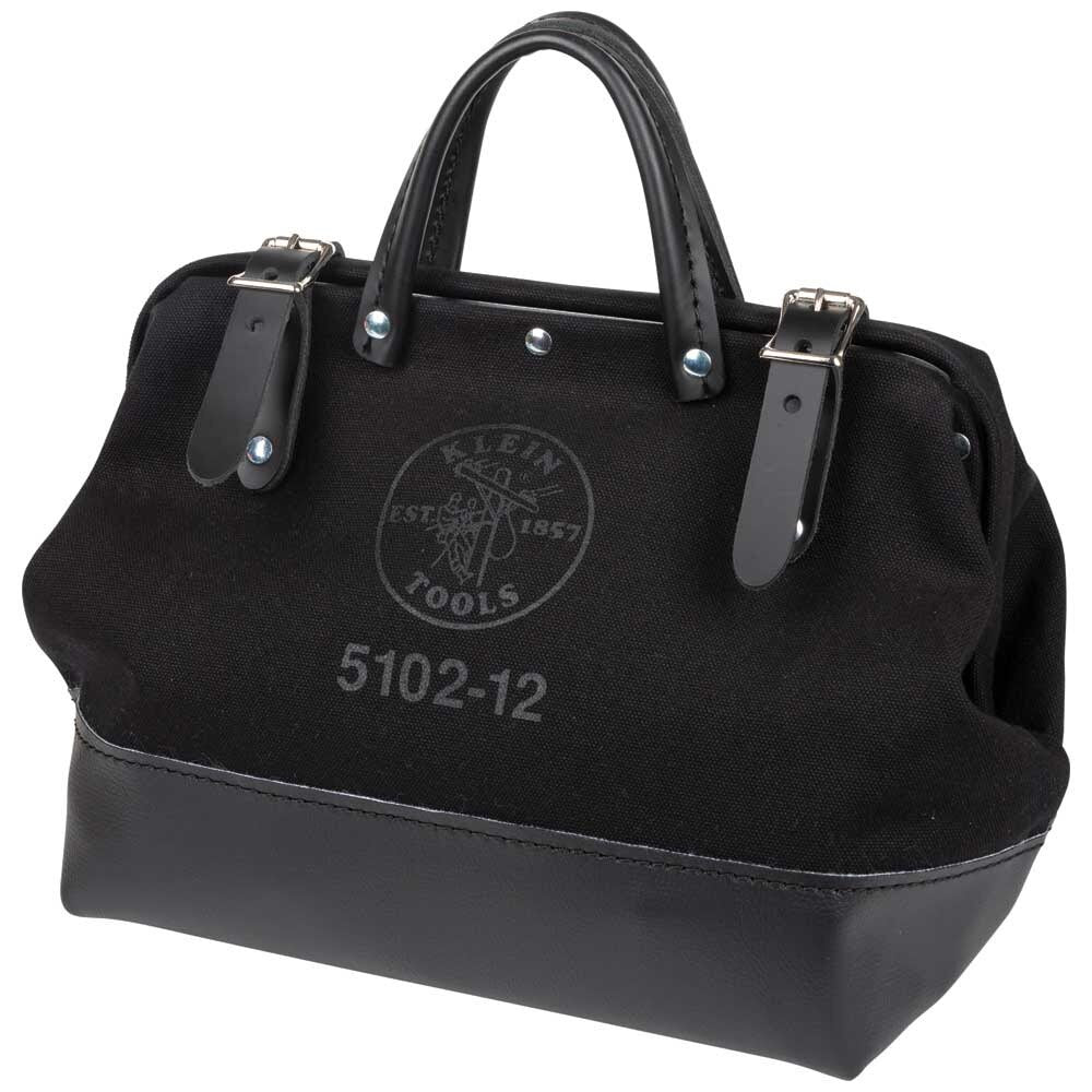 Klein 510212BLK Tool Bag, Black Canvas, 12" - Image 6