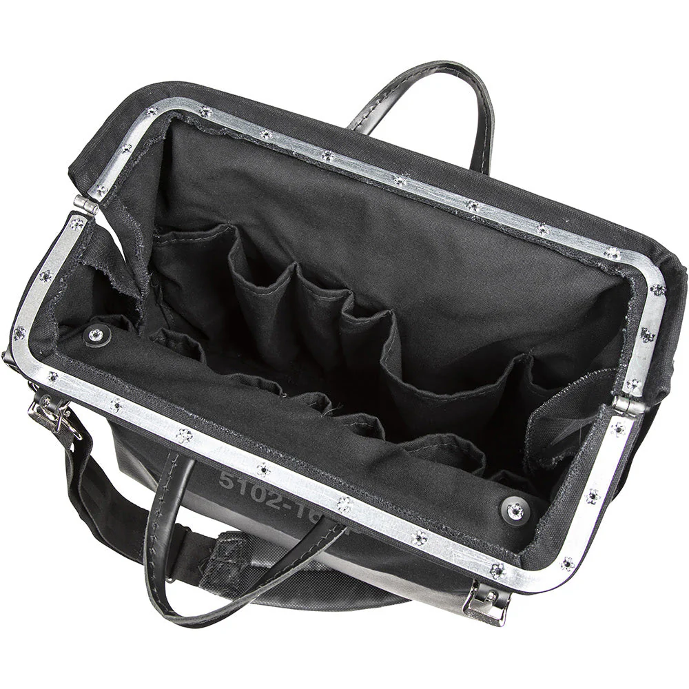 Klein 510216SPBLK Deluxe Black Canvas Tool Bag, 16" - Image 3