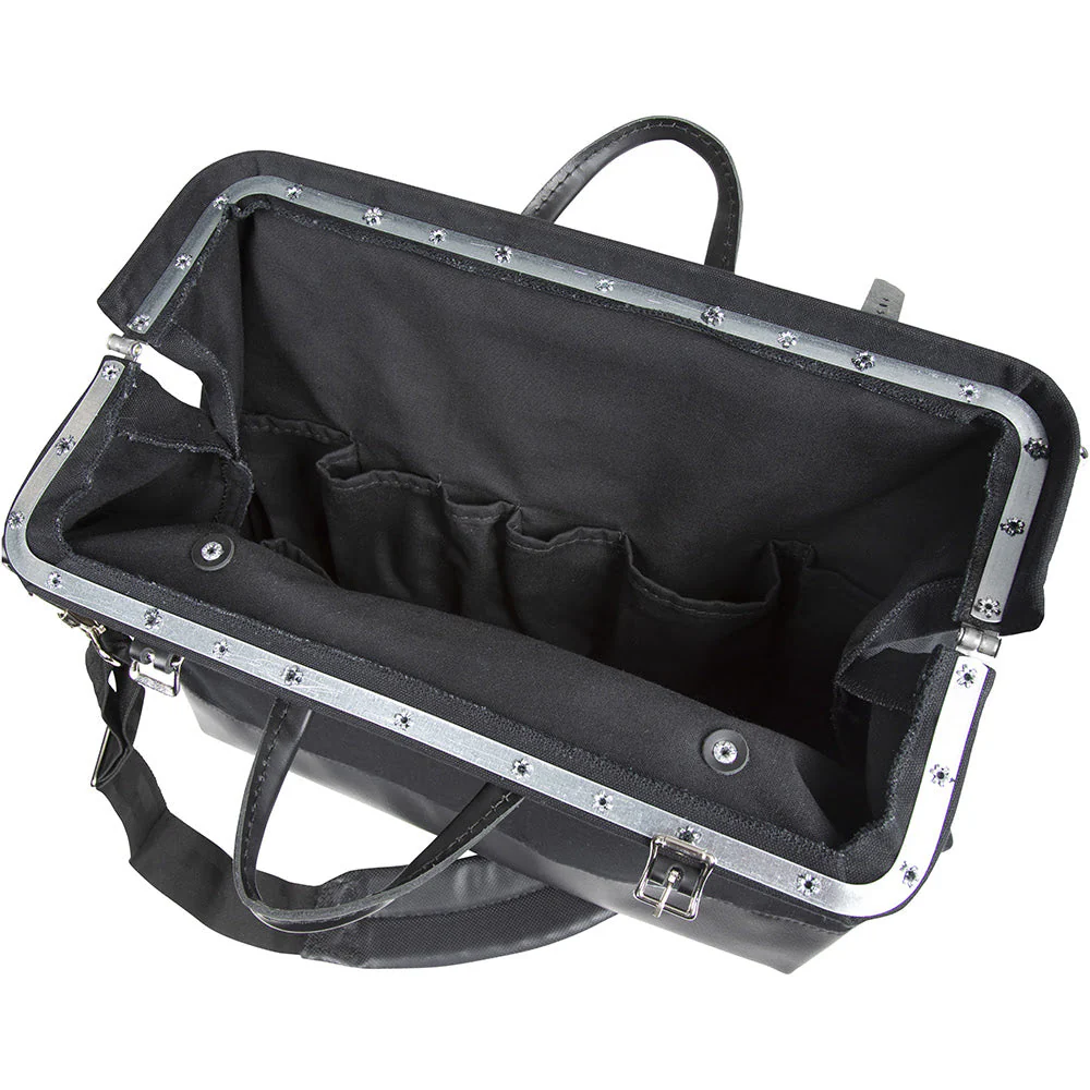 Klein 510218SPBLK Deluxe Black Canvas Tool Bag, 18" - Image 3