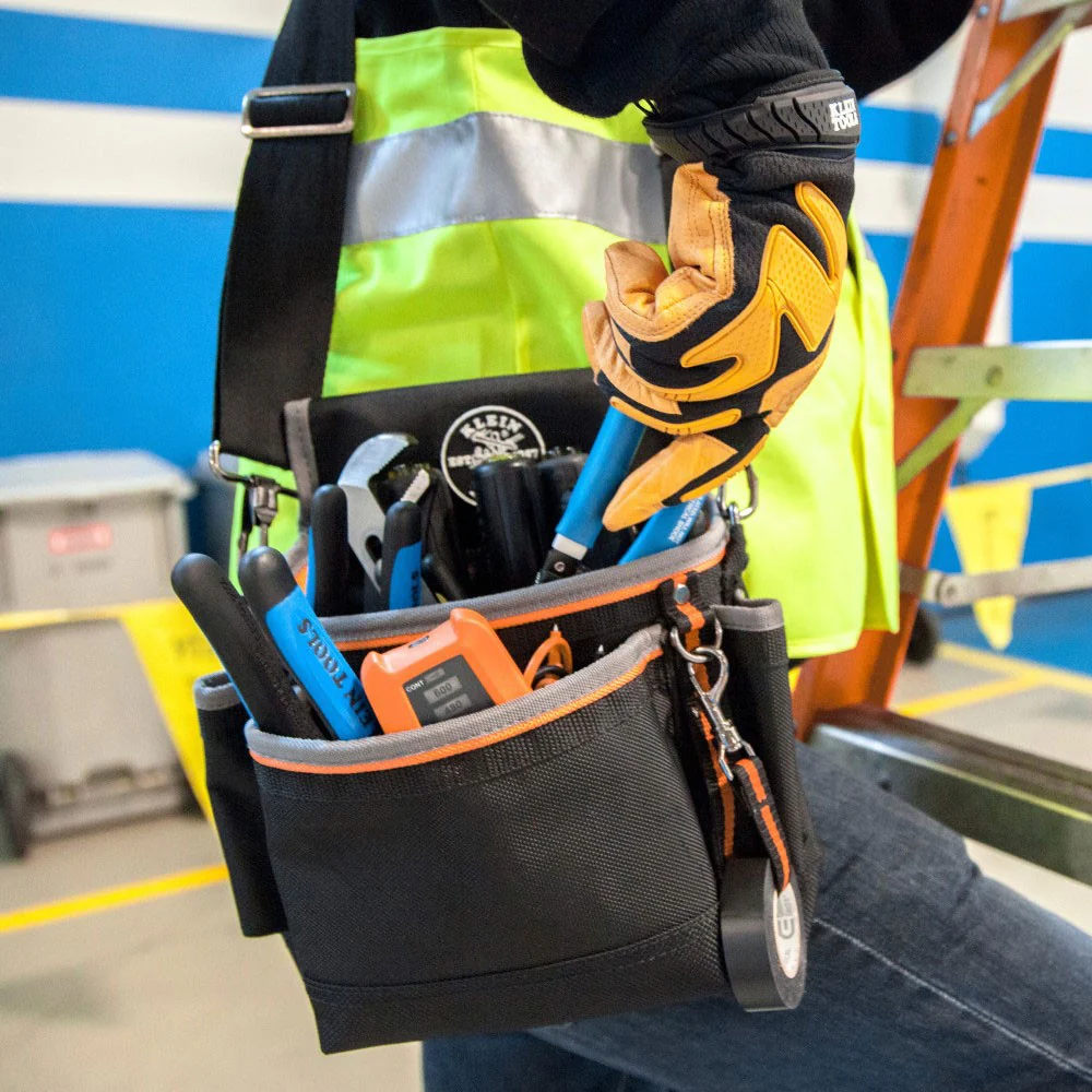 Klein 5243 Tradesman Proâ„¢ Tool Pouch, 15 Pockets, 11.5 x 4.5 x 10-Inch - Image 3