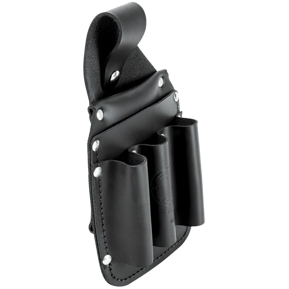 Klein 5481 Tool Pouch, Leather Pocket Tool Organizer, 6-Pockets, 5.75x2.5x10-Inch - Image 3