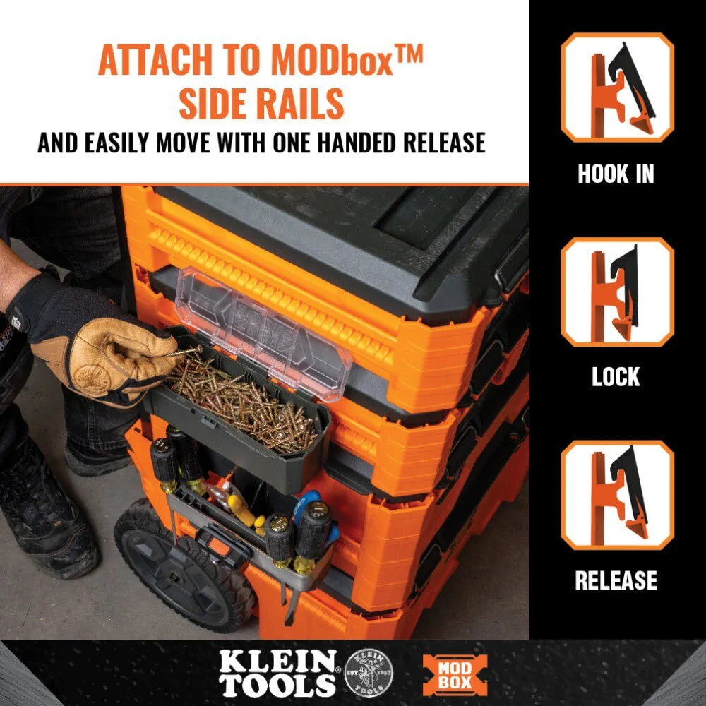 Klein 54815MB MODbox Parts Bin Rail Attachment - Image 4