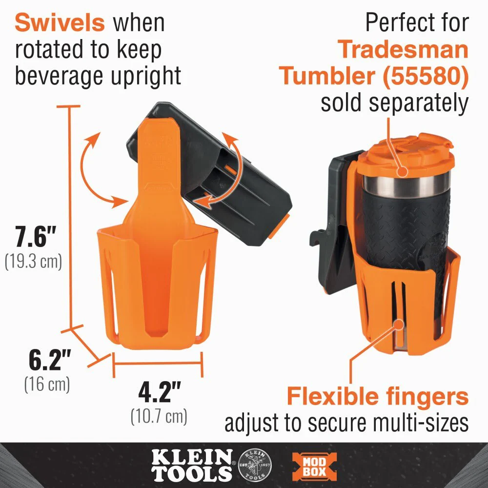 Klein 54817MB MODbox Cup Holder Rail Attachment - Image 2