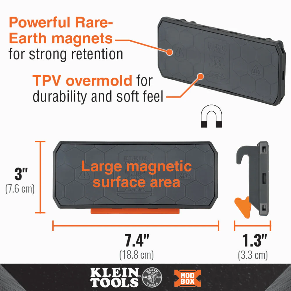 Klein 54819MB MODbox Magnetic Strip Rail Attachment - Image 2