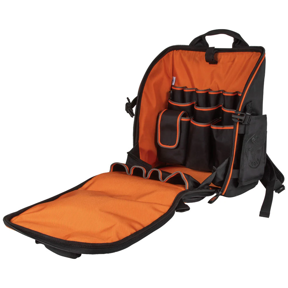 Klein 55482 Tradesman Proâ„¢ Tool Station Tool Bag Backpack, 21 Pockets, 17.25-Inch - Image 2